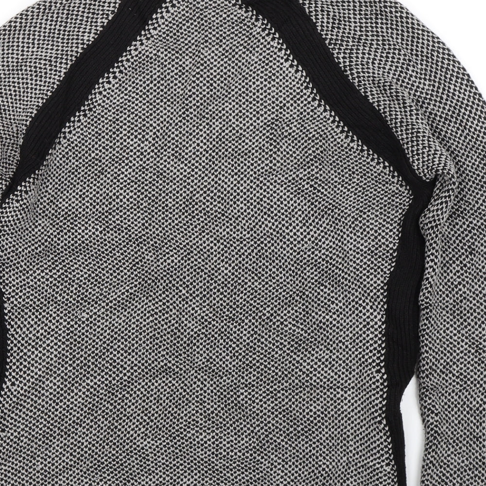 M&S Womens Grey Knit Pullover Jumper Size 14