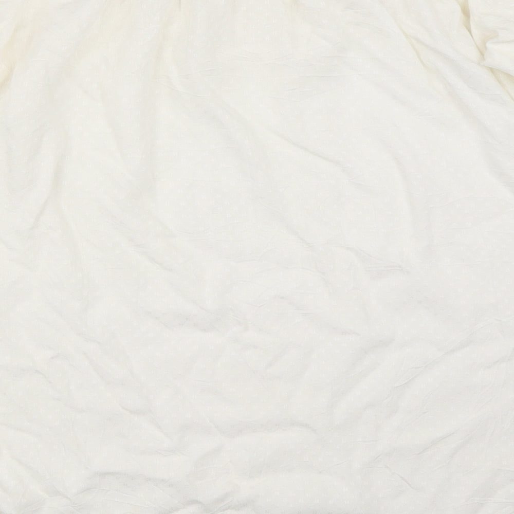 H&M Womens White Basic Blouse Size 34