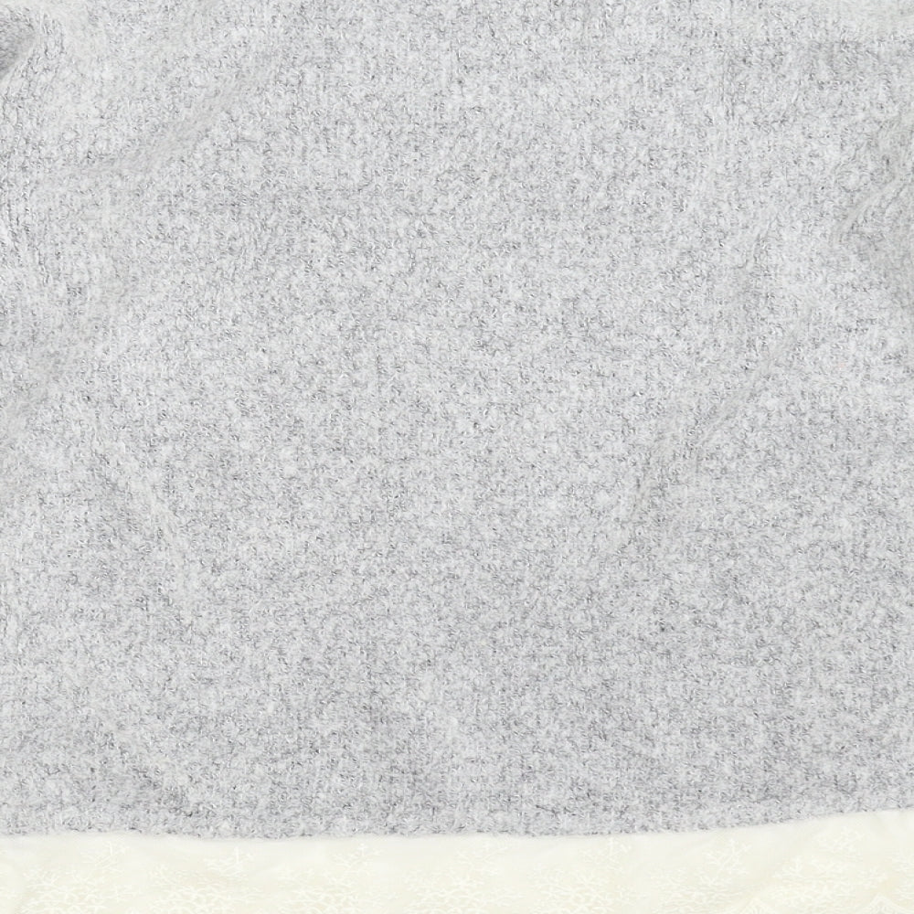 YD Girls Grey Knit Pullover Jumper Size 12-13 Years