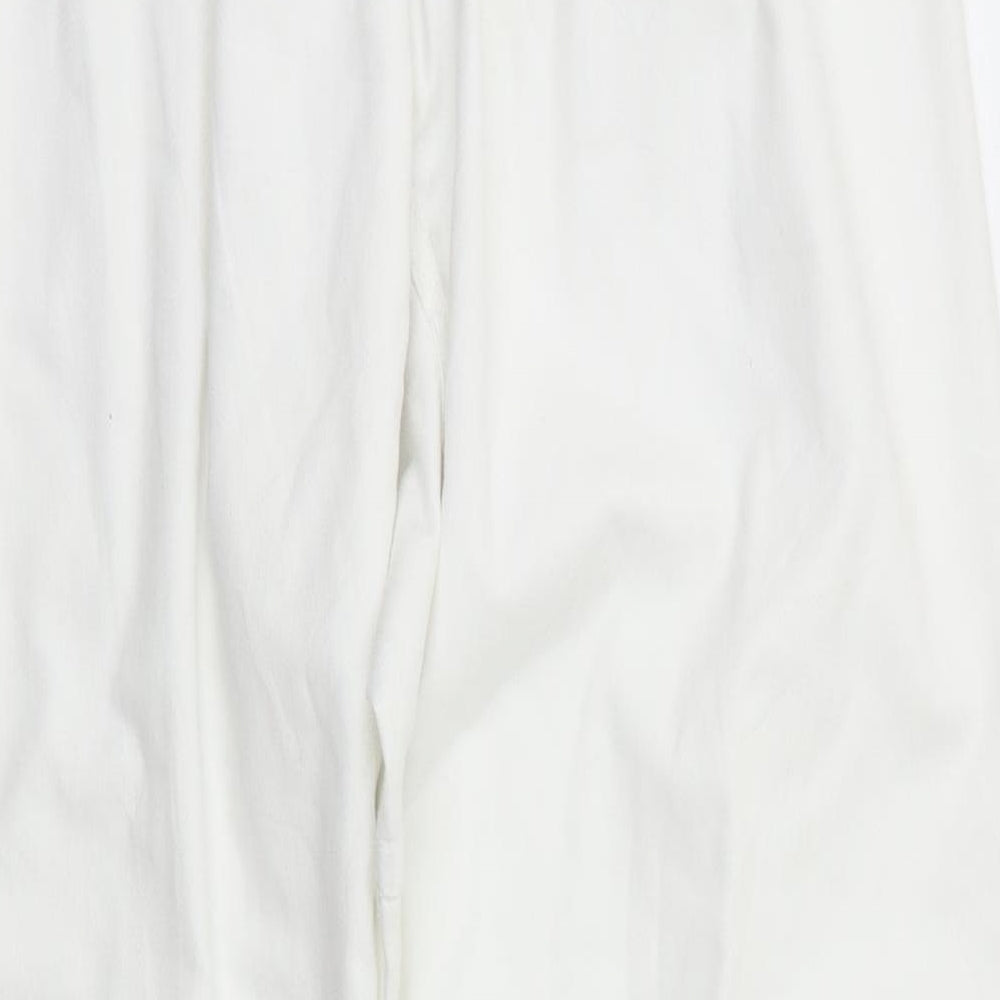 Preworn Womens White Sweatpants Trousers Size M L29 in