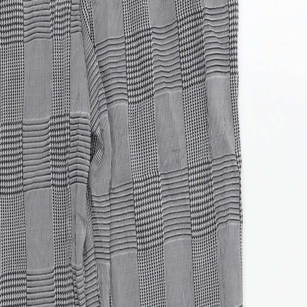 Preworn Womens Grey Check Trousers Size S L27 in