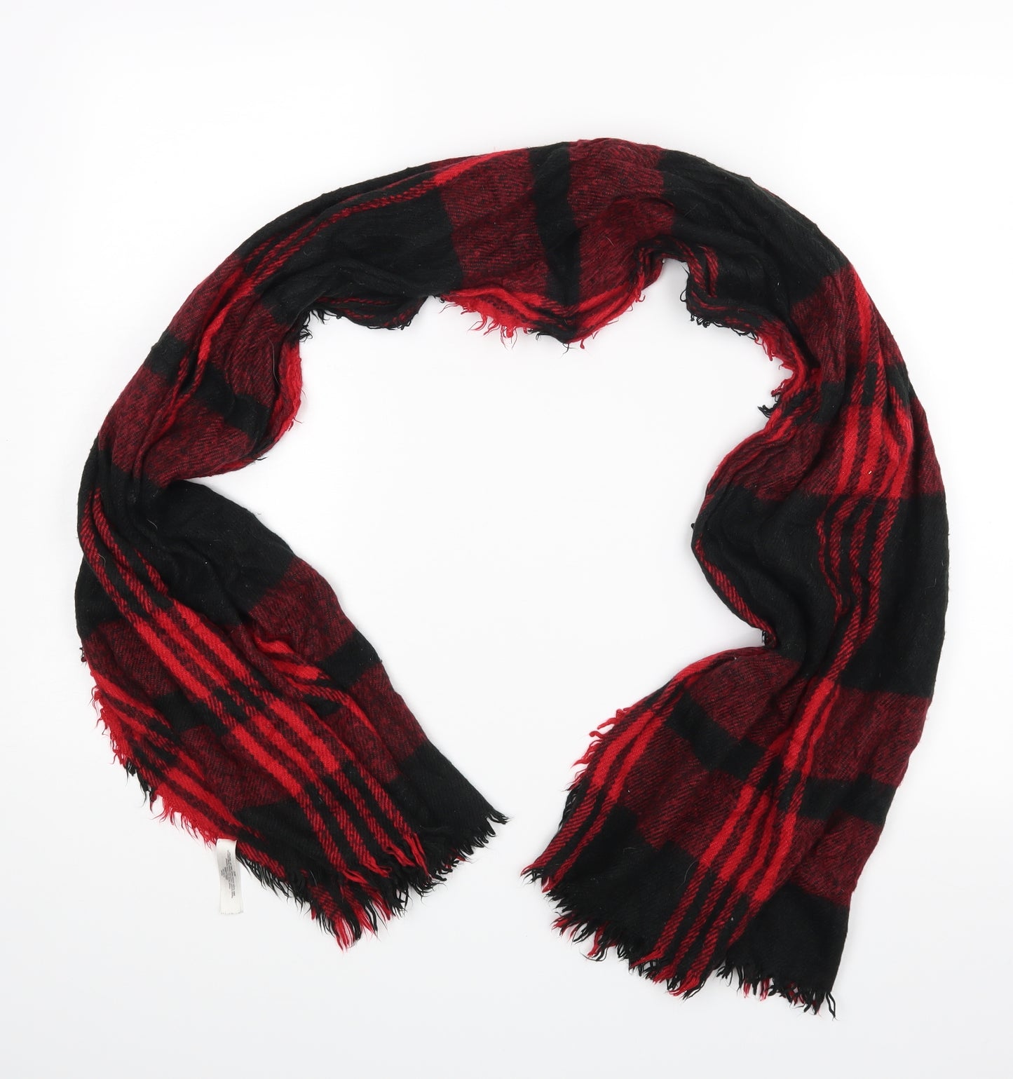 Atmosphere Unisex Red Check Scarf