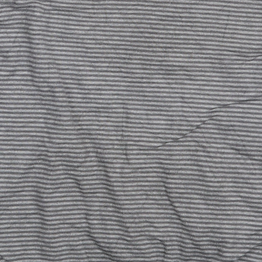 M&S Womens Grey Striped Pullover Jumper Size 12