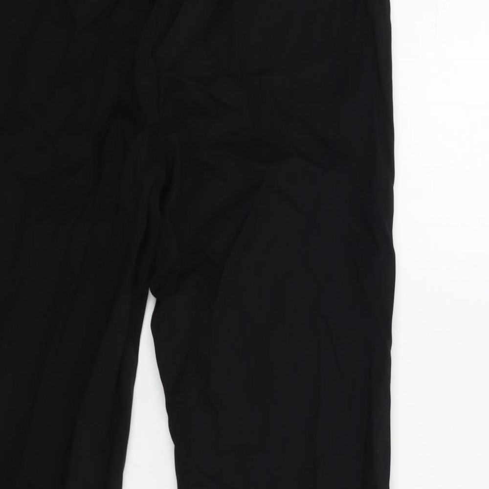 Papaya Womens Black Trousers Size 10 L27 in
