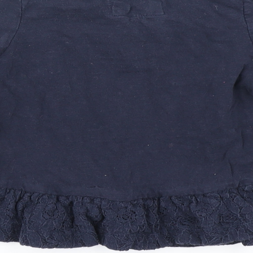 TU Girls Blue Basic T-Shirt Size 2-3 Years - Peplum