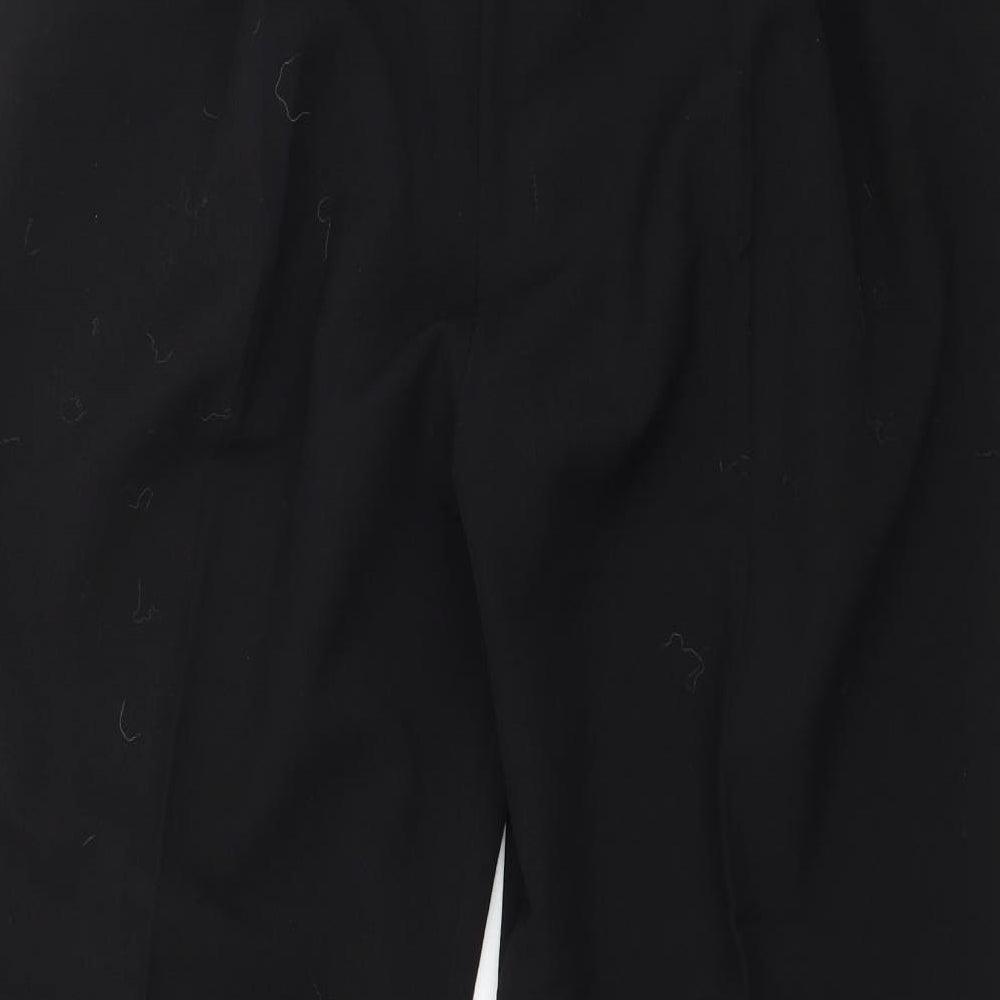 Preworn Womens Black Trousers Size 18 L25 in