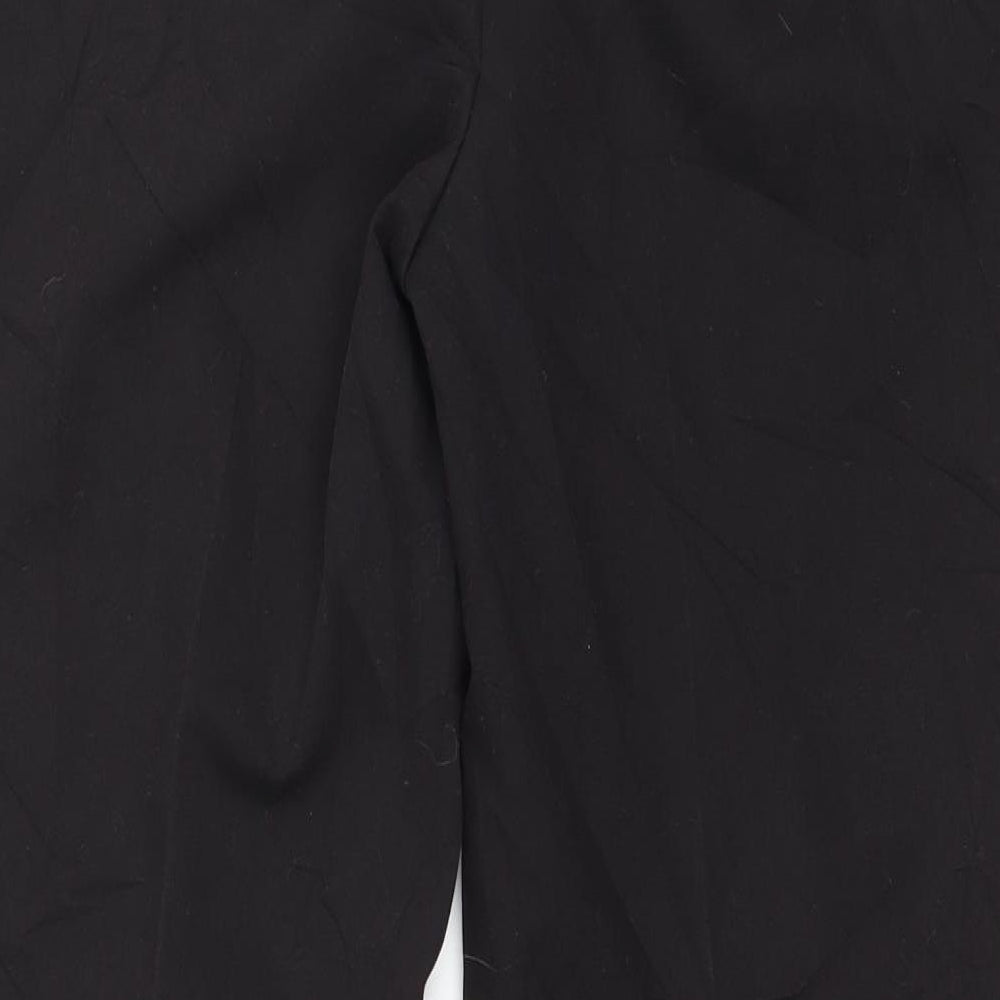 Preworn Womens Black Trousers Size 8 L26 in