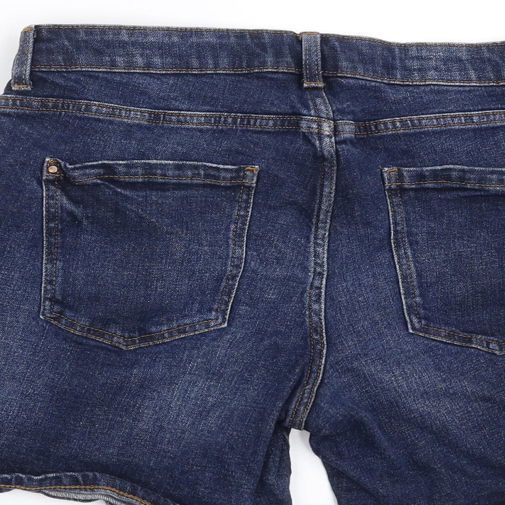 Red Herring Womens Blue Denim Bermuda Shorts Size 12