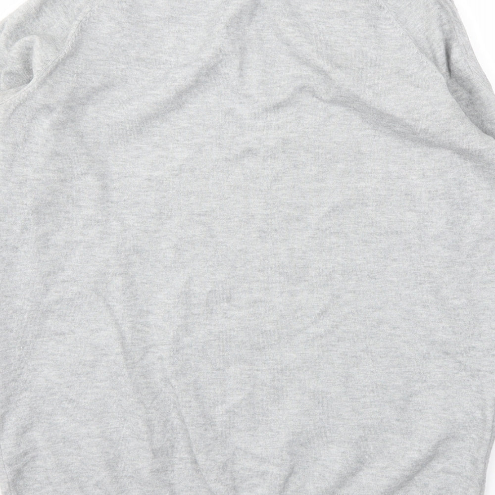 Dorothy Perkins Womens Grey Floral Pullover Jumper Size 10