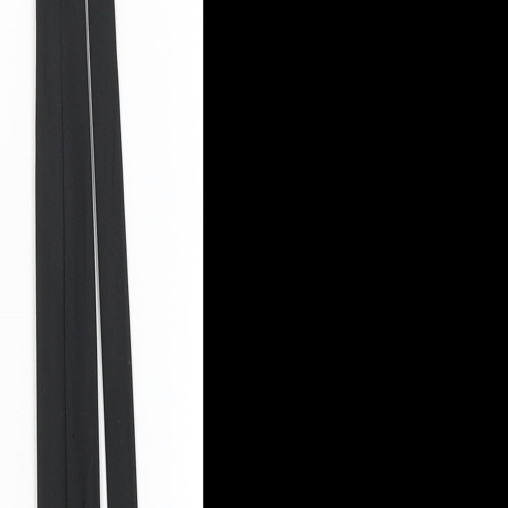 Greenwoods Mens Black Grenadine Pointed Tie One Size