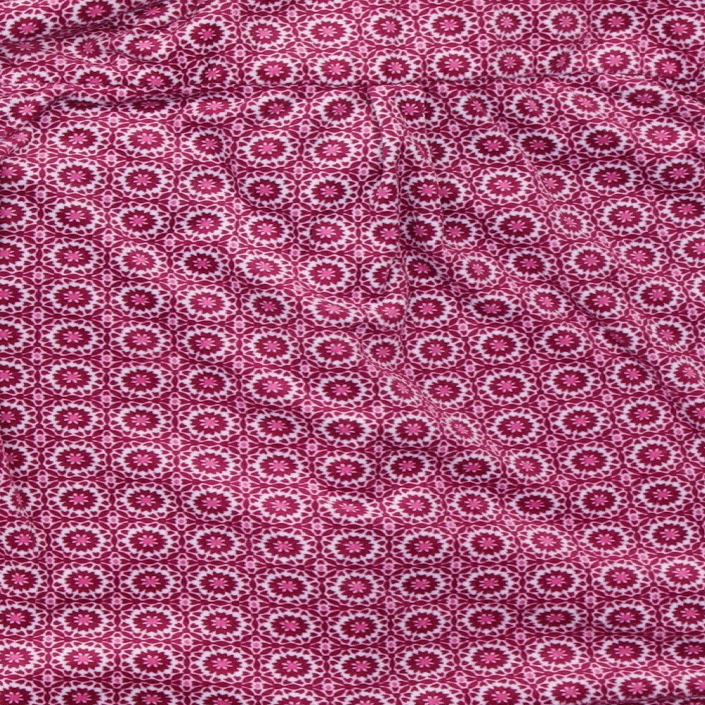 Carole Hochman Womens Pink Geometric Top Pyjama Top Size M
