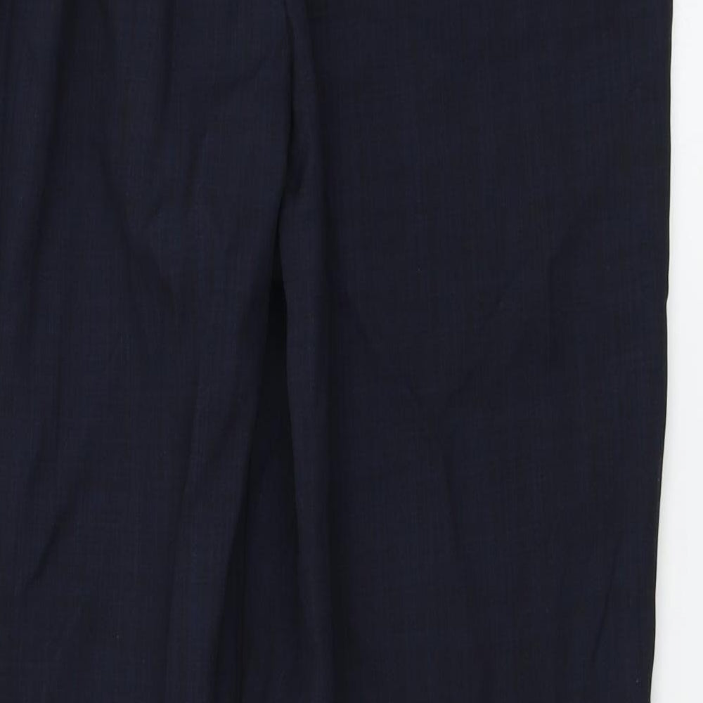 Marks and Spencer Womens Blue Trousers Size 14 L24 in