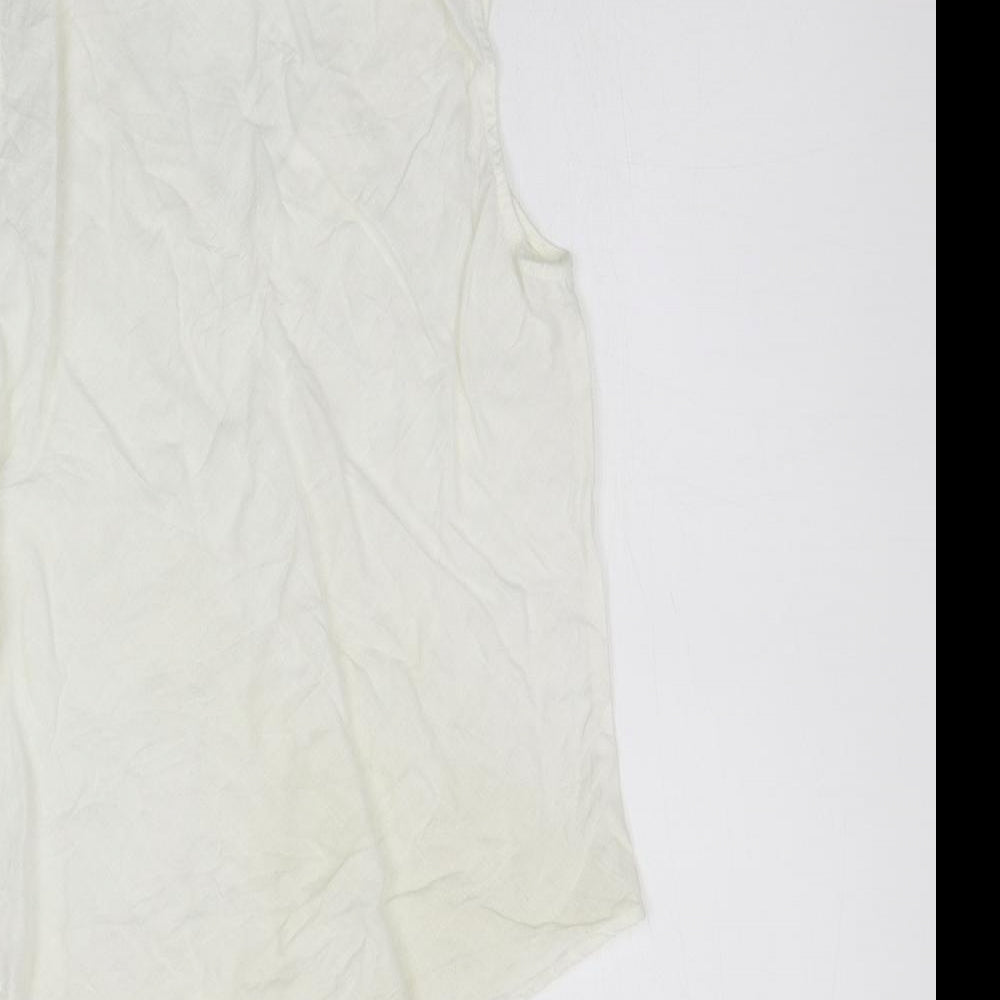 H&M Womens White Polo Size 12 - washable mark