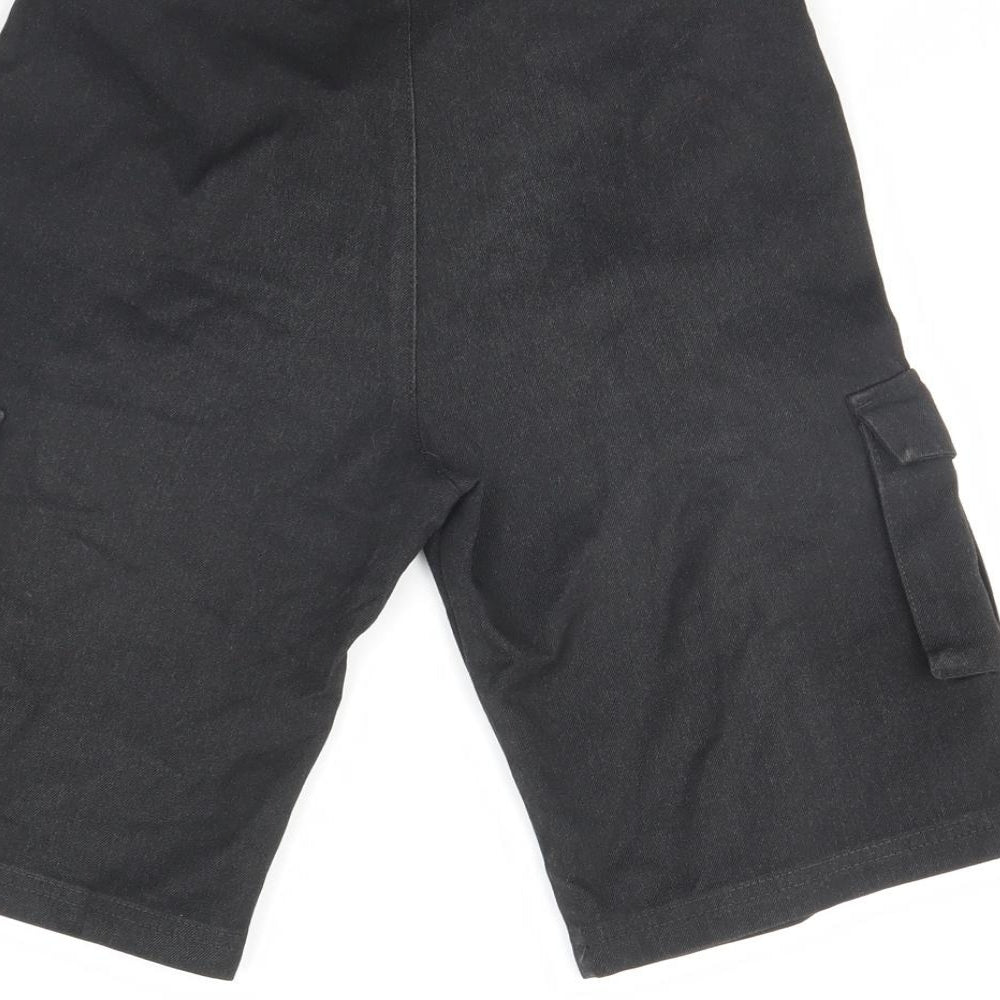 George Boys Black Utility Shorts Size 9 Years