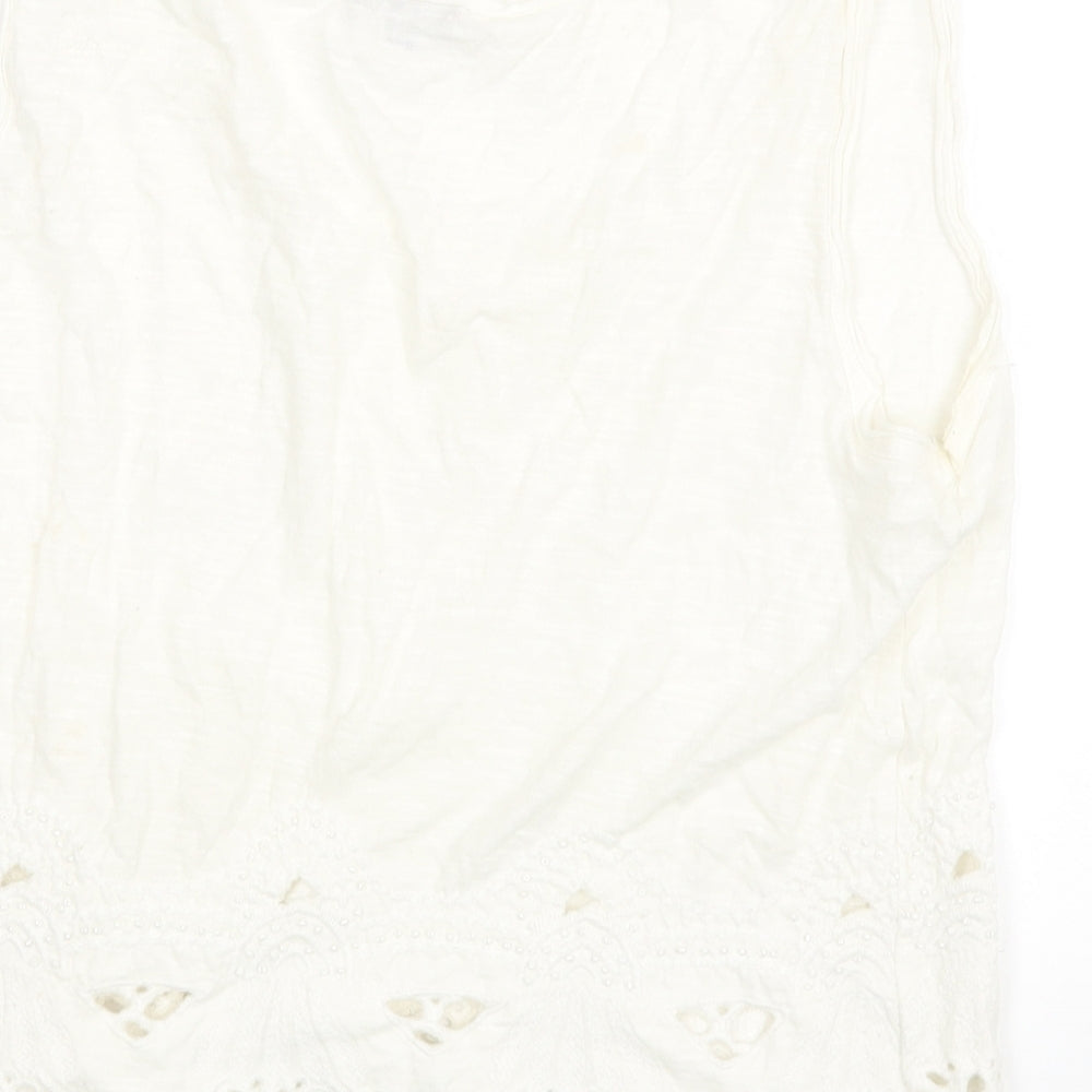 River Island Womens White Basic Blouse Size 8