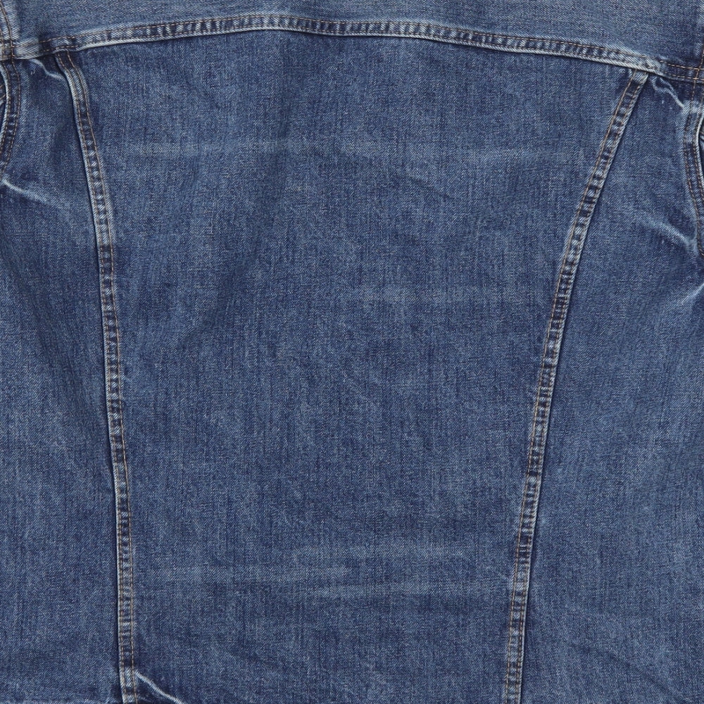 H&M Mens Brown Denim Jacket Size M