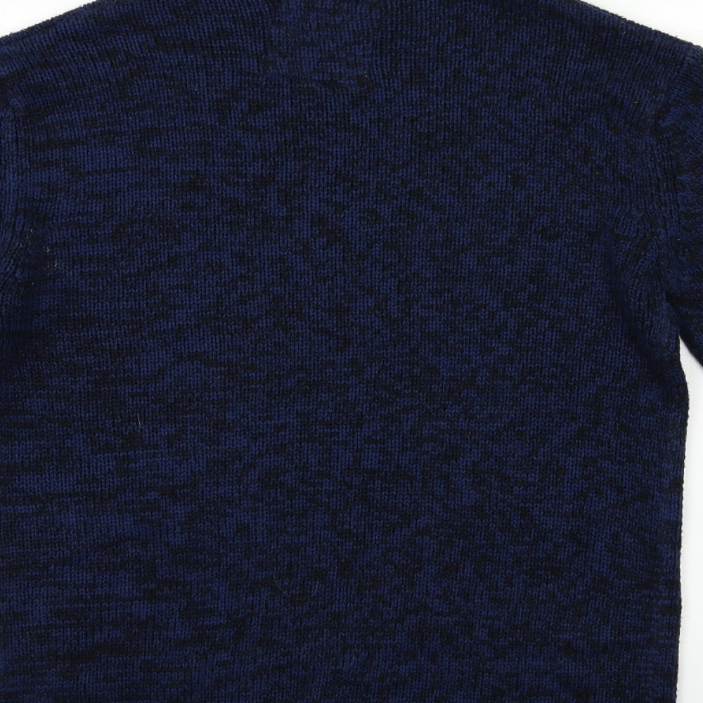 Preworn Mens Blue Knit Pullover Jumper Size M