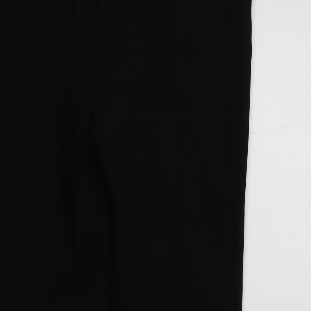 Papaya Womens Black Trousers Size 10 L25 in
