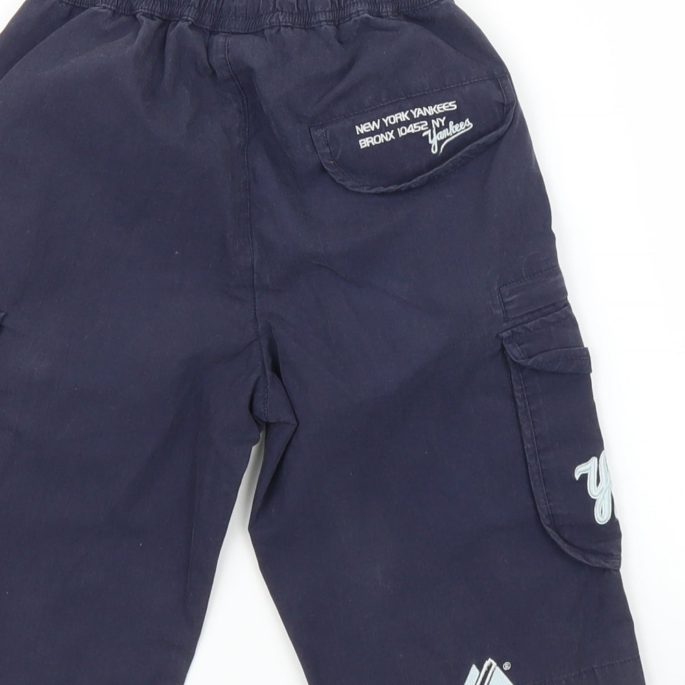 Major Athletic Boys Blue Bermuda Shorts Size 4-5 Years