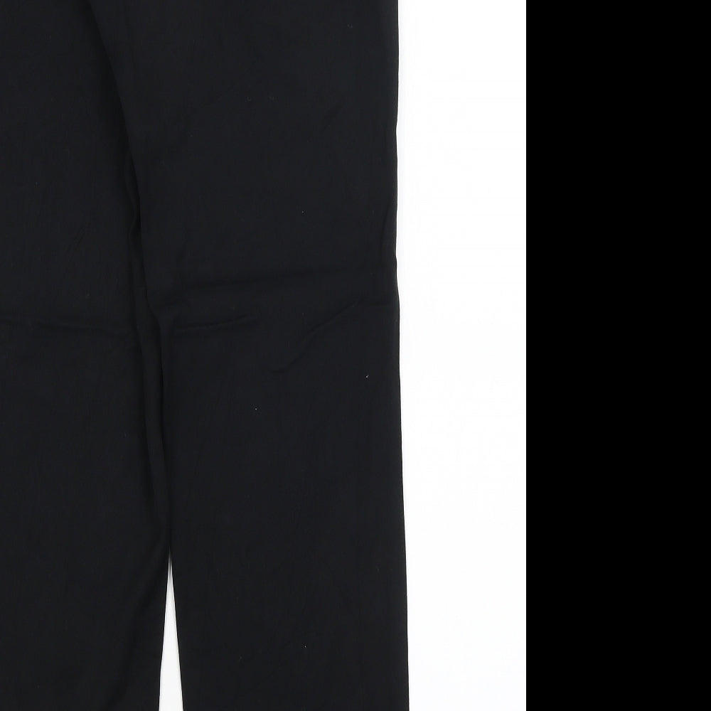 M&S Womens Black Dress Pants Trousers Size 10 L30 in