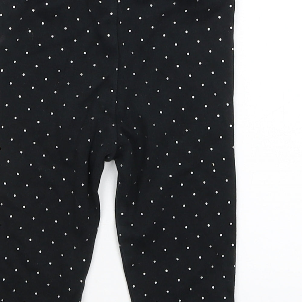Preworn Baby Black Capri Trousers Size 6-9 Months