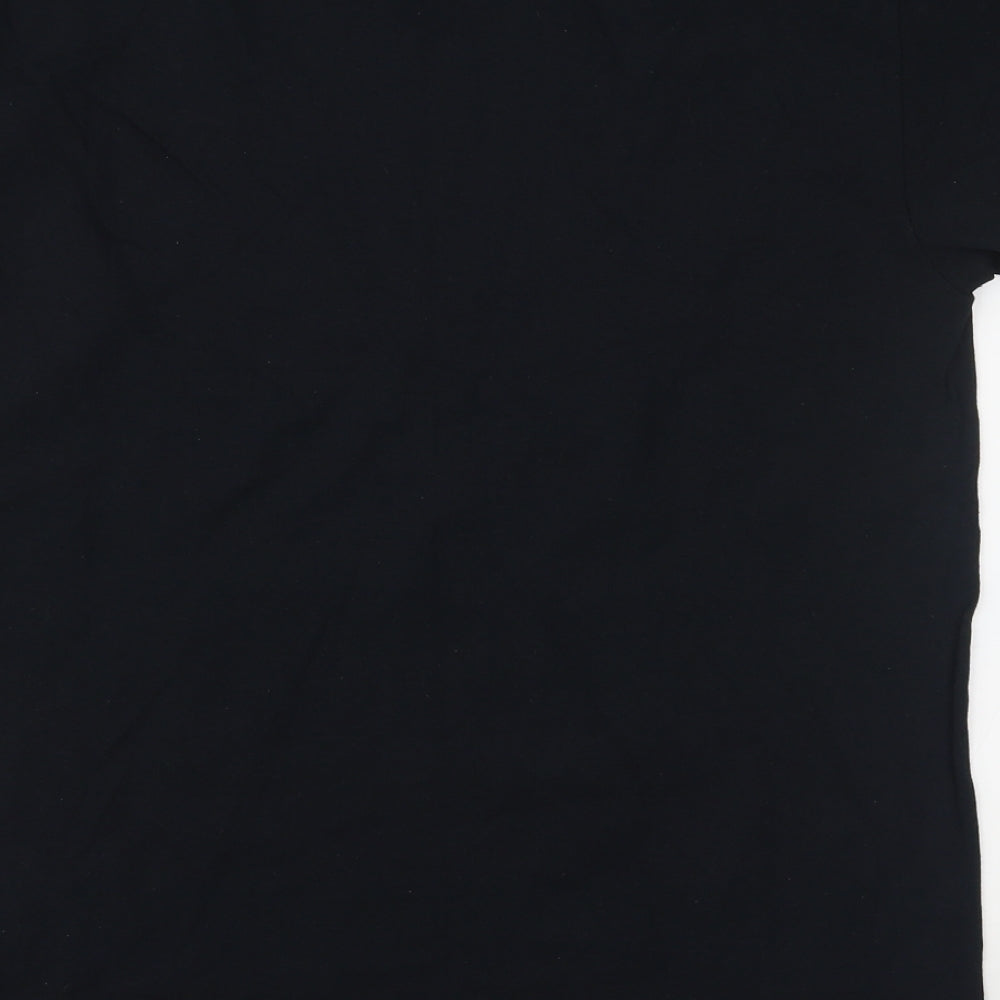 Gildan Mens Black T-Shirt Size M