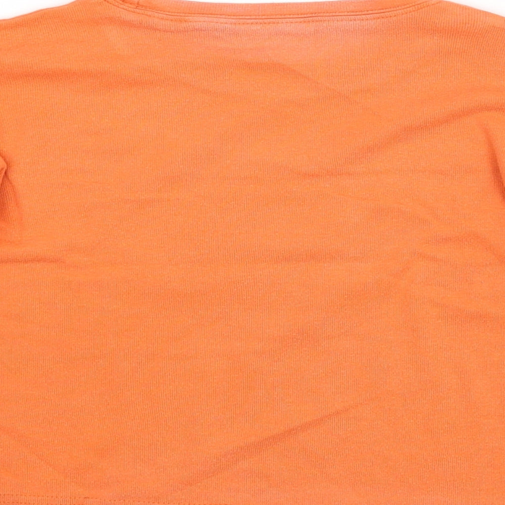 Preworn Boys Orange Pullover T-Shirt