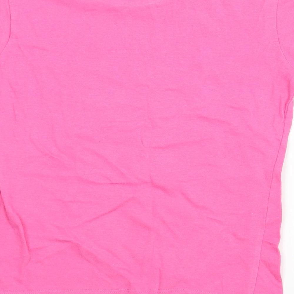 Minx Girls Pink Basic T-Shirt Size 5-6 Years - Paris, New York, London, Tokyo
