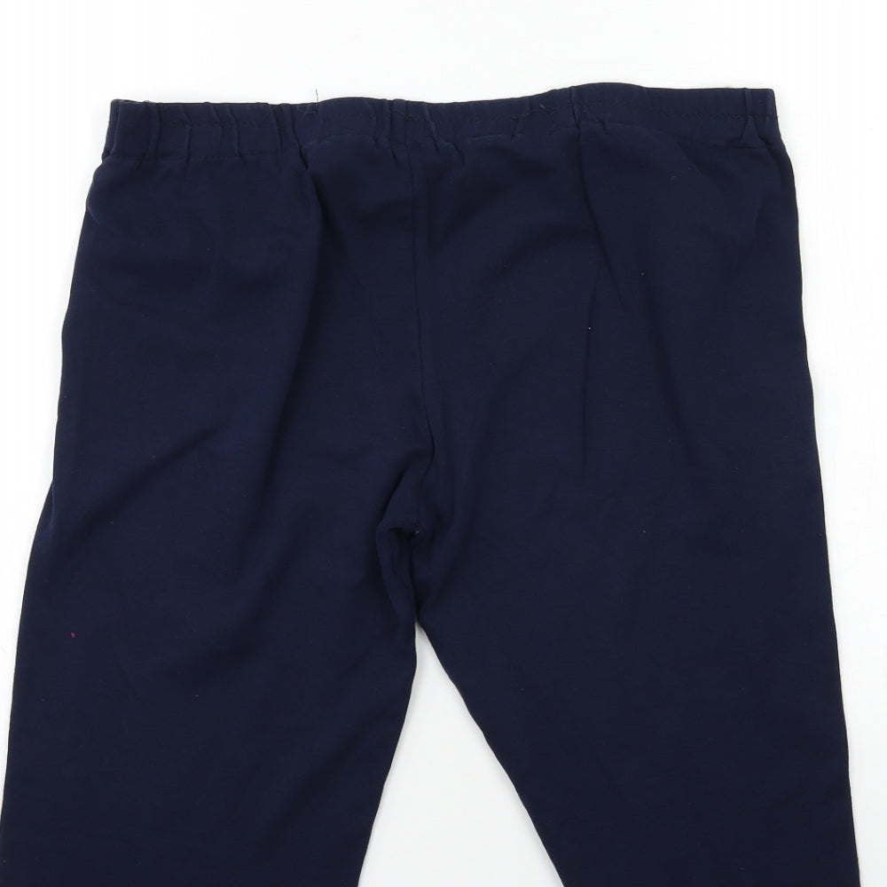 Preworn Womens Blue Cropped Trousers Size 34 in
