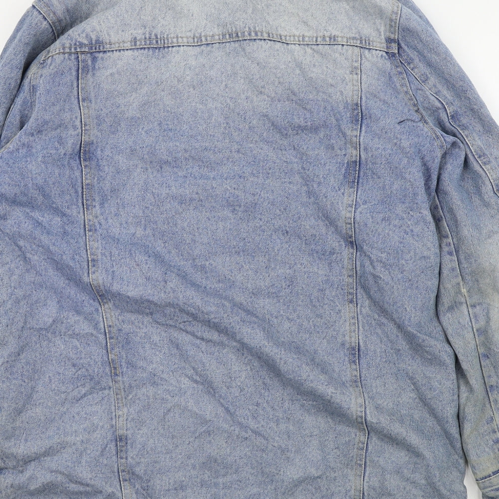 Denim & Co. Womens Blue Jacket Size 14