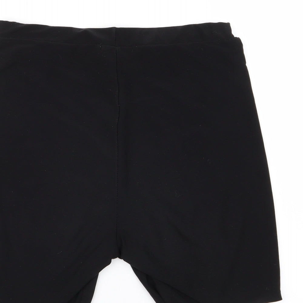 PLt Womens Black Sweat Shorts Size 10 - Stretch waistband