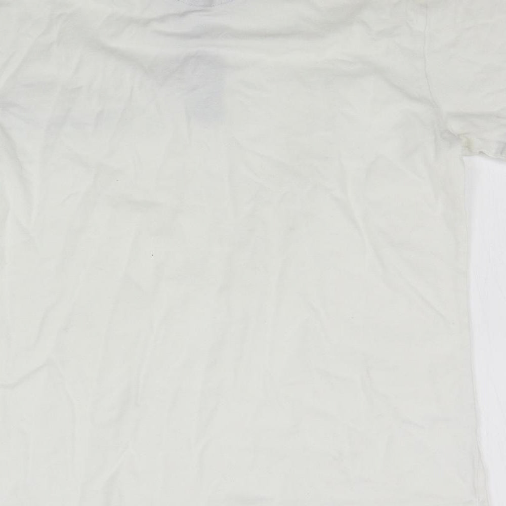 Cedar Wood State Womens White Basic Polo Size S - washable mark