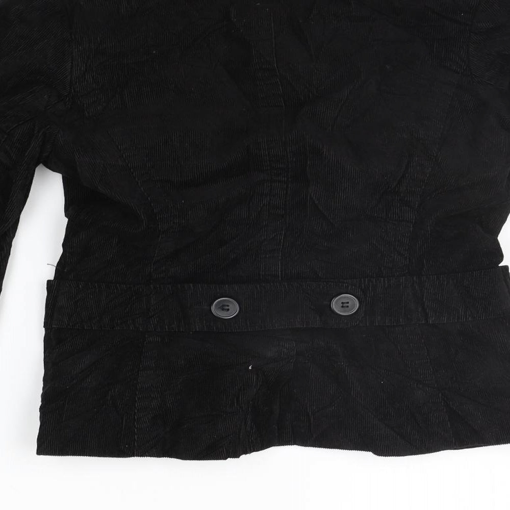 H&M Womens Black Jacket Coat Size 10