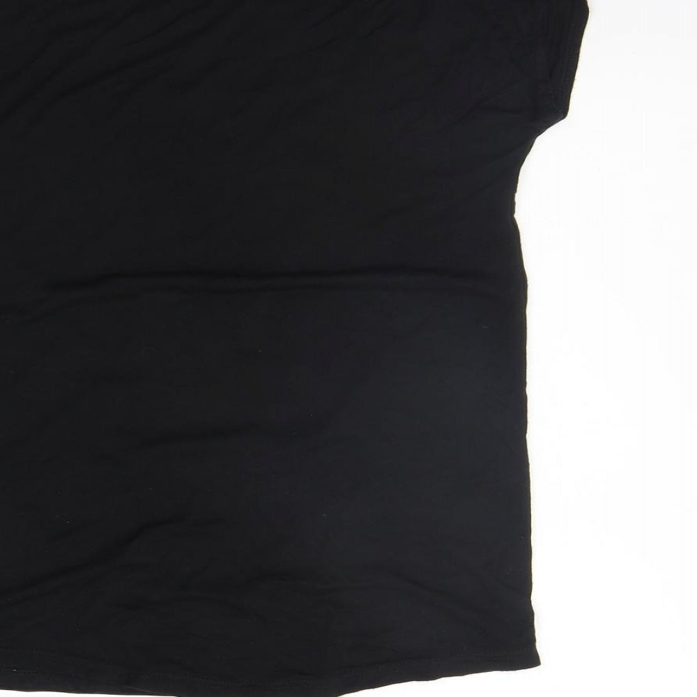 Evie Girls Black Basic T-Shirt Size 7-8 Years