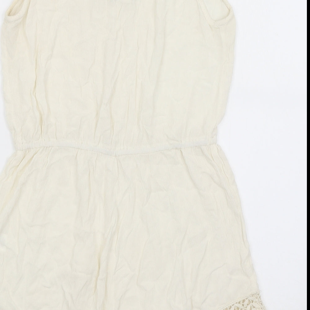 Atmophere Womens Ivory Playsuit One-Piece Size 10