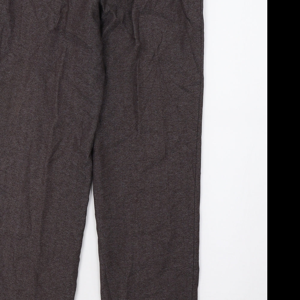 Marks and Spencer Womens Purple Trousers Size 10 L26 in