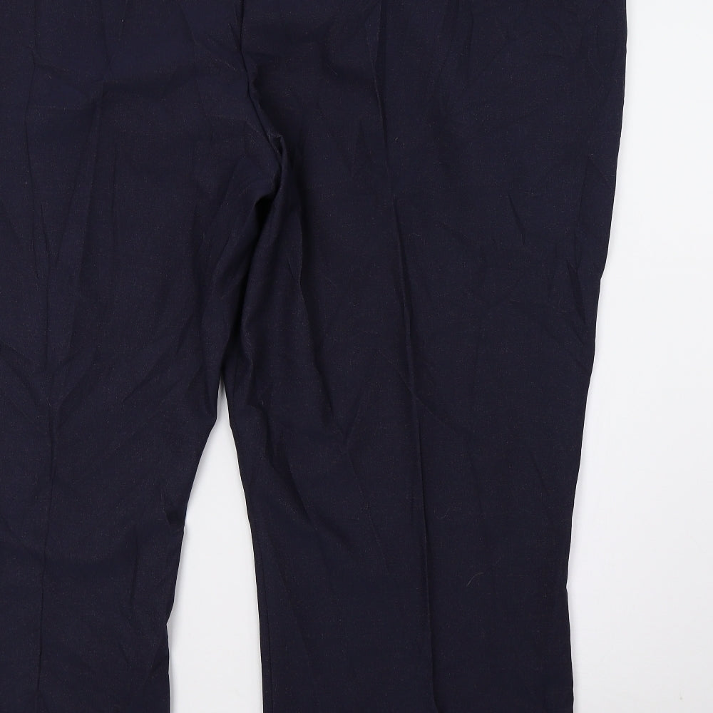Agenda Womens Blue Trousers Size 52 in L29 in