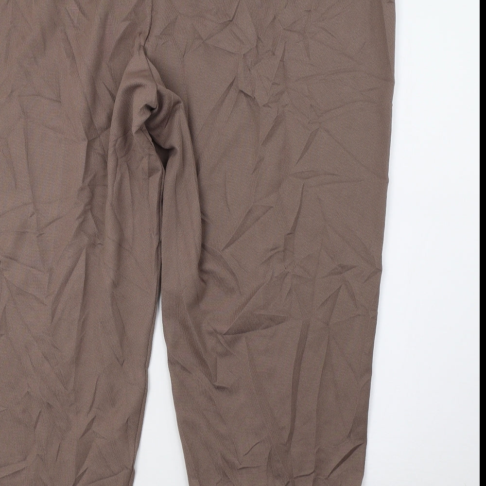 Slimma Womens Brown Trousers Size 30 L27 in
