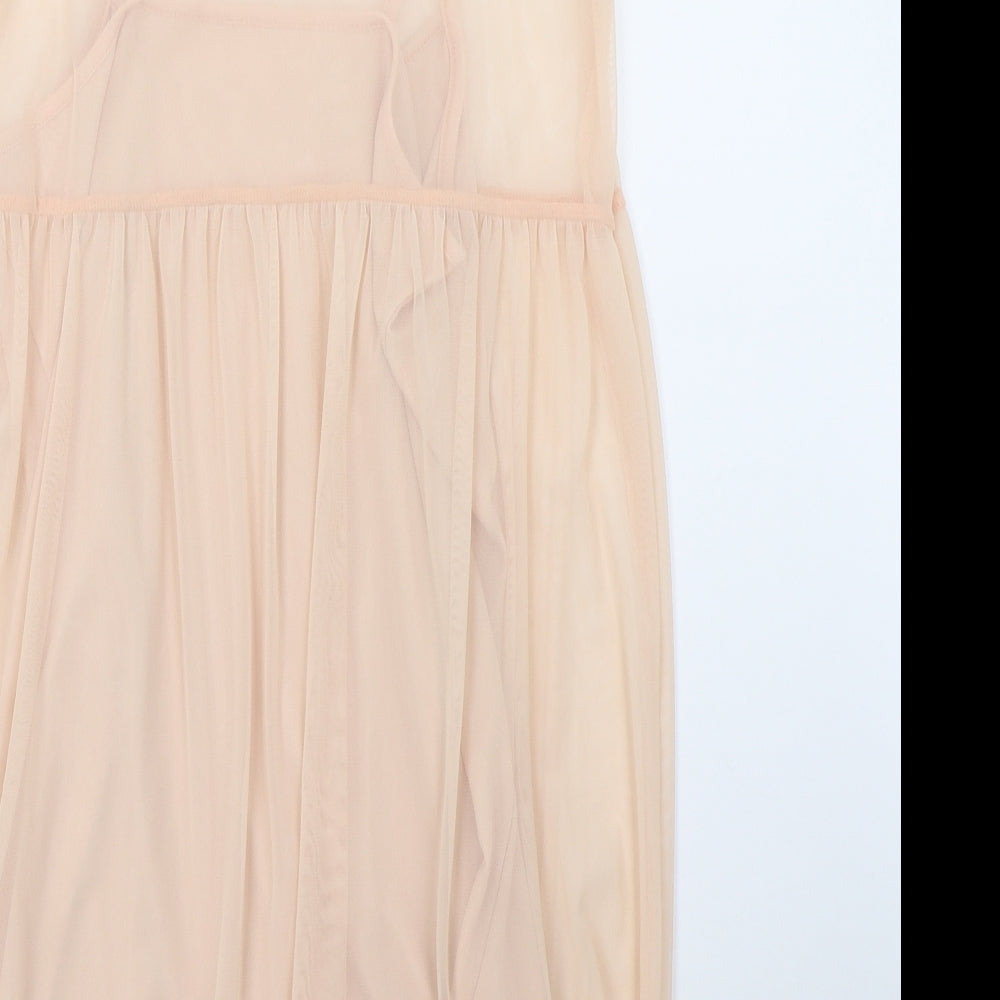 Newlook Womens Beige A-Line Size 10