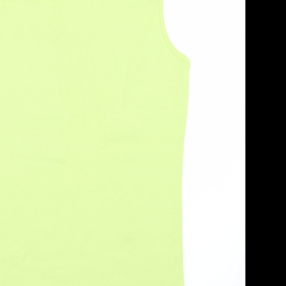 Bm Casual Womens Green Basic Tank Size S