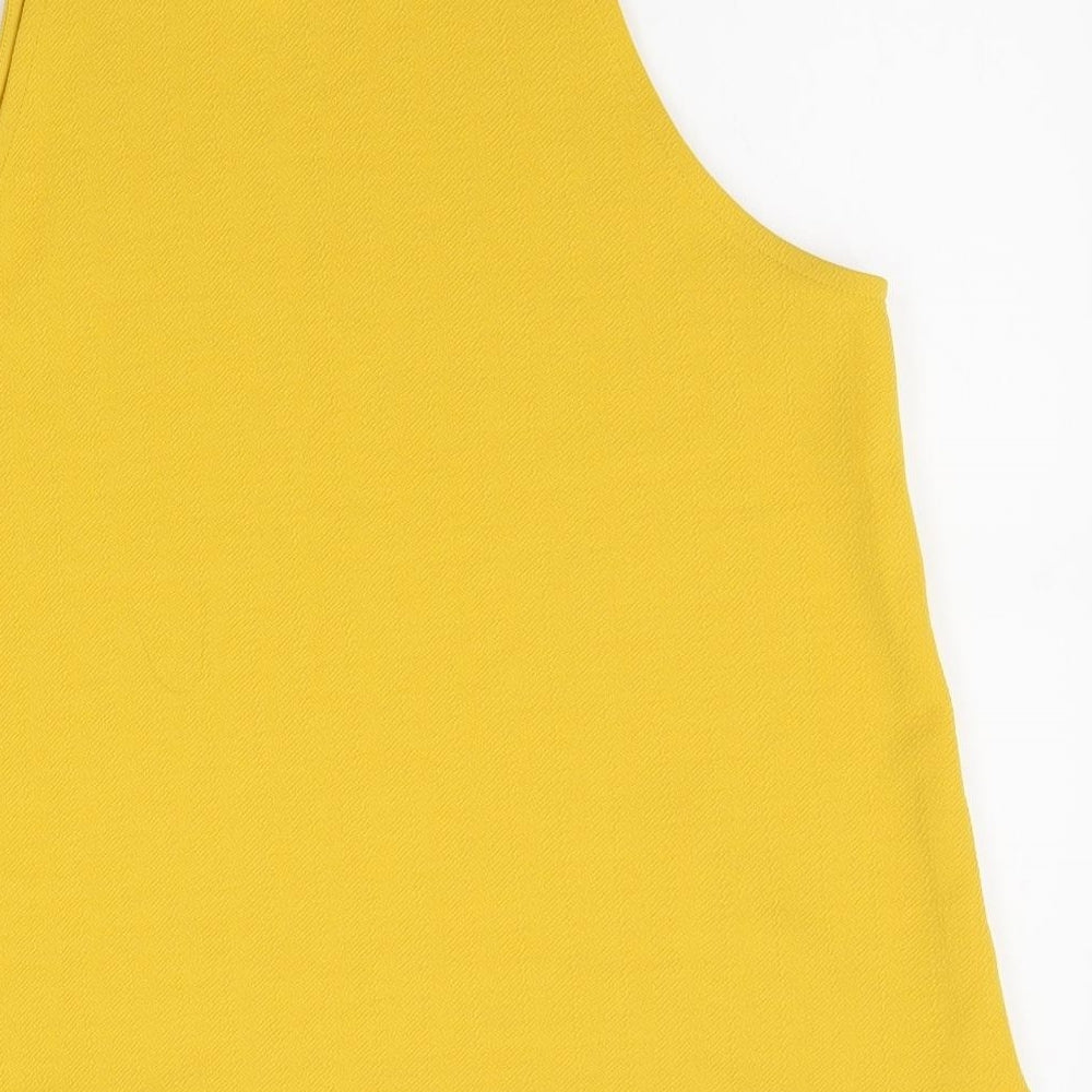 New Look Womens Yellow Camisole Blouse Size 14