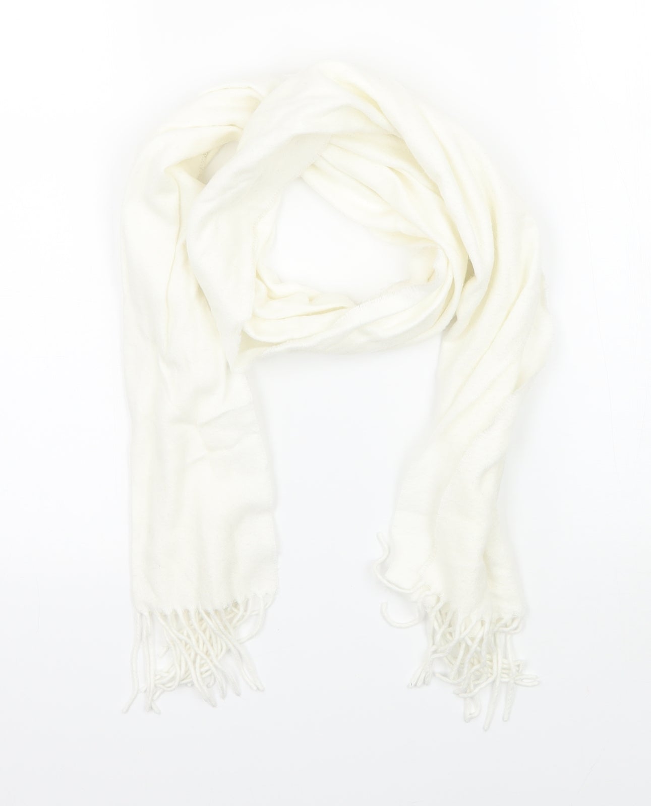 Preworn Girls Ivory Scarf Scarves & Wraps One Size