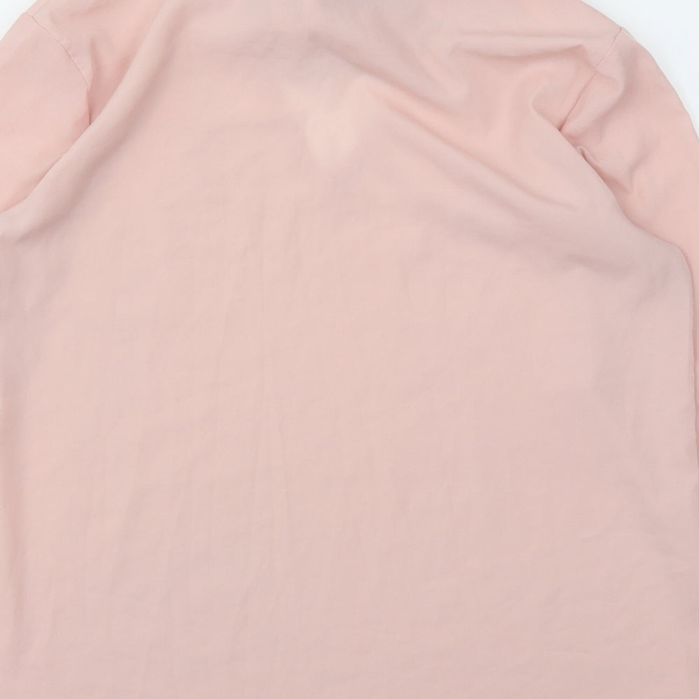 Preworn Womens Pink Basic Blouse Size S