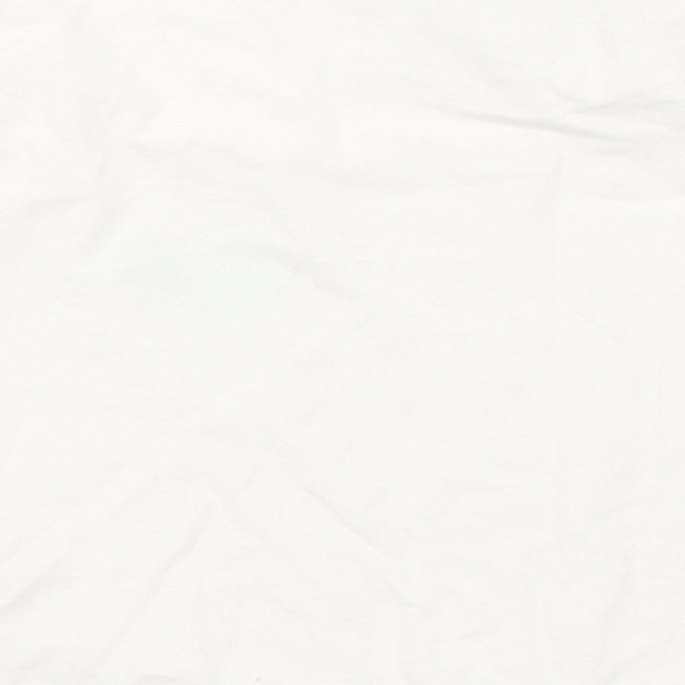 New Look Girls White Cropped T-Shirt Size 9 Years