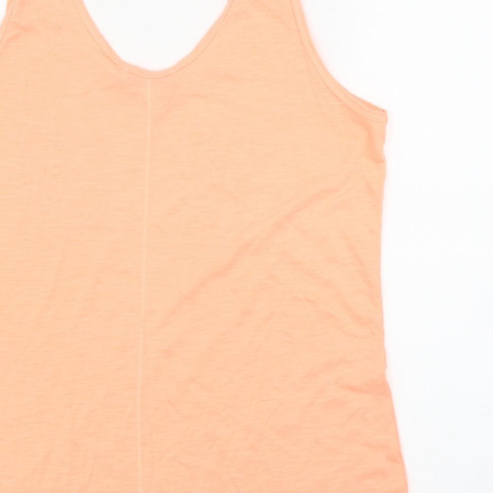 George Womens Orange Basic Tank Size 12