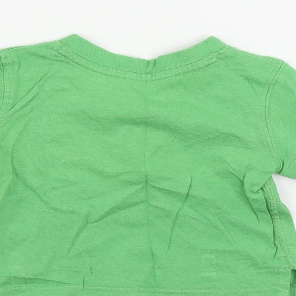 Mini Club Boys Green Basic T-Shirt Size 3-6 Months