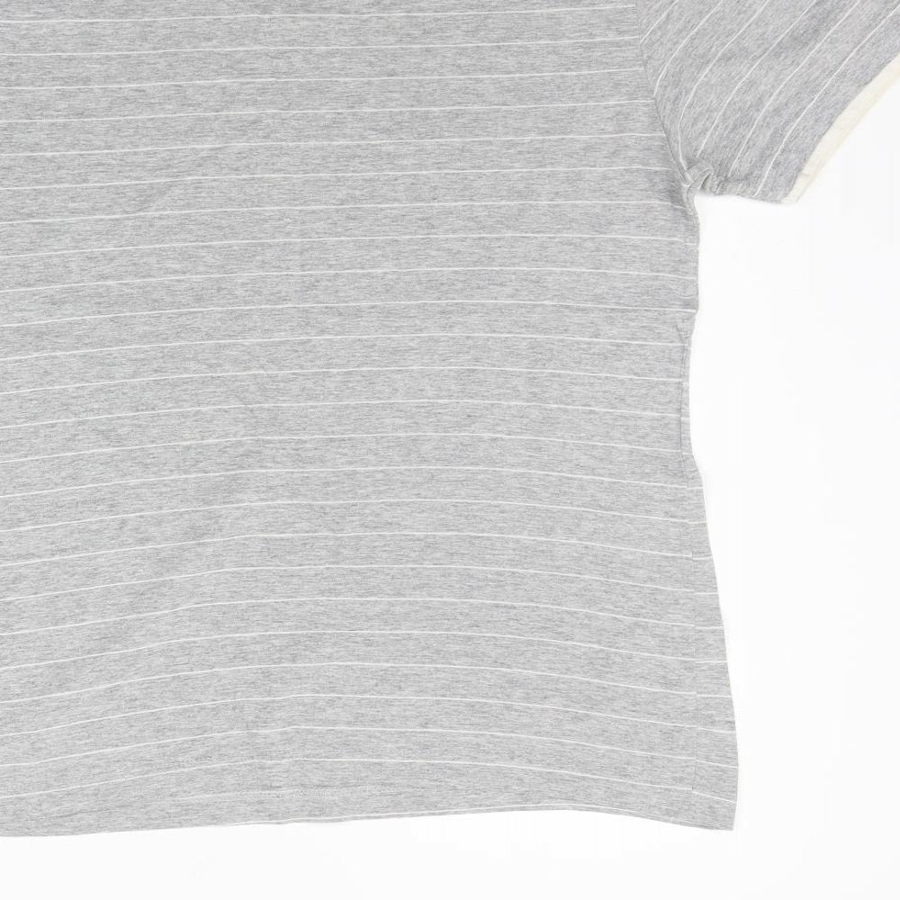 Urban Sprirt Mens Grey Striped T-Shirt Size S - washable mark