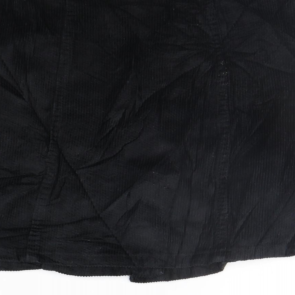 deniem co Womens Black A-Line Skirt Size 10