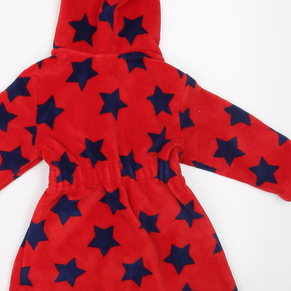 George Boys Red Solid Robe Size 2 Years
