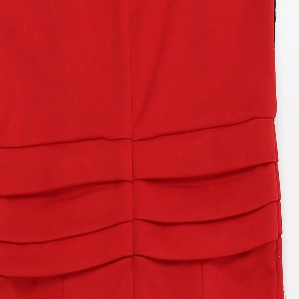 with love jessica Womens Red Pencil Dress Size 10